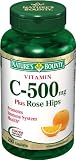 Nature's Bounty Vitamin C with Rose Hips 500mg, 250 Tablets 