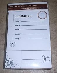 Martha Stewart Crafts Hallowen Invitation Wood Stamps