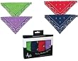 LARGE - Velcro Easy-Fit Bandannas - Set of 4