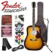 Starcaster by Fender Acoustic Electric Guitar - COLOR: 2-Tone Sunburst - Includes: guitar cable, Str