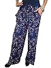 Women's Wide Leg Printed Palazzo Pants Long Gaucho Boho Pant (Print3)