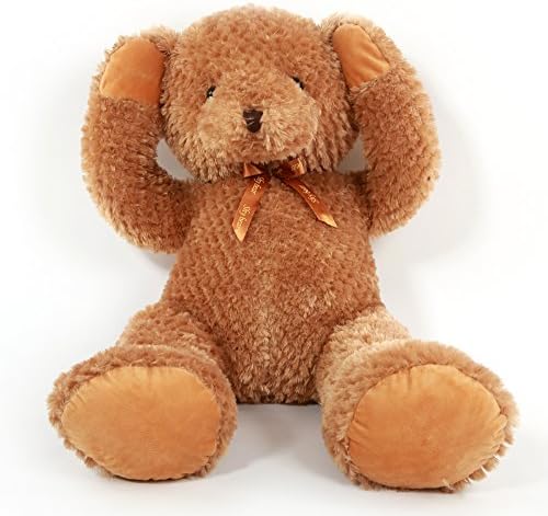 Giant 47 inches Home Light Brown Large Shy Teddy Bear Children Plush Fluffy Toy