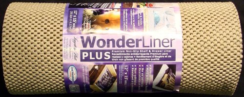 Childrens Toyshop  Kitchen & Housewares : WonderLiner Plus Premium Non-Slip Shelf and Drawer Liner 12x 15' Taupe