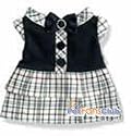 Classic Dual Layer Checker Dog Dress Chihuahua Yorkie Apparel XS