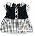 Classic Dual Layer Checker Dog Dress Chihuahua Yorkie Apparel XS