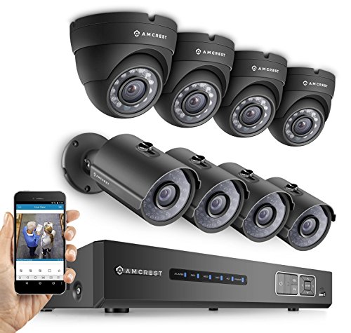 Amcrest hd 720p 8ch video security system - eight 1280t…