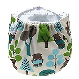 Happy Cherry ベビー用品 子供 おむつ 布おむつ おむつカバー サイズ調節可 可愛い 柔らか 洗濯可能 アニマル風 ウッド