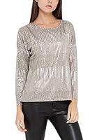 Lili Rose Camiseta Manga Larga Metalica (Oro)