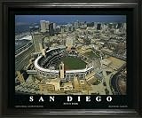 San Diego Padres - Petco Park Aerial - Lg - Framed Poster Print