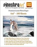 4" X 6" 100 Sheets Premium Luster Inkjet Photo Paper [Office Product]