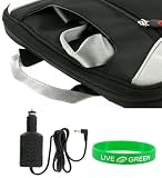 Acer Aspire One AOD150-1044 10.1-Inch Netbook Carrying Bag Case with Car Charger - Black / Grey