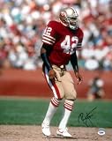Ronnie Lott Autographed/Hand Signed SF 49ers 16x20 Photo #2 PSA/DNA