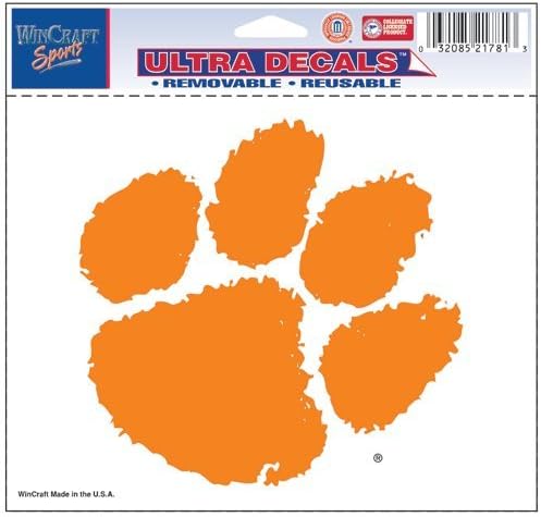 ULTRADECAL 5X6 CLEMSON UNIVERSITY 5X6 ULTRA DECAL NCAA National 51q50g8eq college National Collegiate Athletic Association r485b39l sport team university fan student study play game