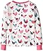 Hatley Little Girls' Pajama Set Overall Hens and Chicks
