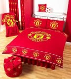 Manchester United Border Crest DOUBLE Bed Duvet Cover Bedding Set