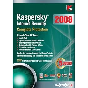 Kaspersky Internet Security 2009, 5-Desktop 1 year Subscription (PC)