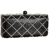Whiting & Davis Crystal Crisscross Minaudi