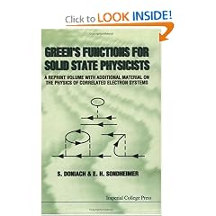 Green's Functions for Solid State Physicists
