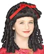 Girls Storybook Black Wig - Adult Std.