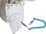 Budget electric sabre fencing mask, connector included