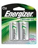 Energizer C2 Rechargeable, Size C, 2-Count