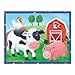 Mudpuppy On the Farm – 12 Piece Puzzle with Reusable Zipper Pouch Featuring Colorful and Fun Illustrations of Farmyard Animals Perfect for Easy Storage and Travel