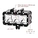 Vicdozia High Power Dimmable Waterproof LED Video Light Underwater Photography Diving Night Flash Light Kits for Gopro Hero 5 Black, Session, Hero 4 Black Silver, Hero 4 Session, Hero 2 3 3+, Hero+LCD