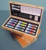 Art Essentials Wood Box Set of 14 Watercolors