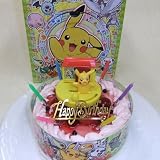 ★ポケットモンスター・キャラデコ・ストロベリー生クリーム苺デコレーションケーキ５号スライス苺2段サンド(バースデーオーナメント・キャンドル６本付き）