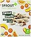 Sprout Organic Toddler Fruit and Veggie Cereal Snack, Orange Fruit and Carrot, 1.98 Ounce