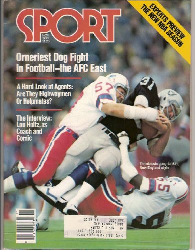 Oakland Raiders New England Patroits (Sport Magazine) (November 1979) Lou Holtz