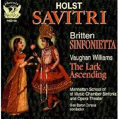 Britten - Sinfonietta; Holst - Savitri; Vaughan- Williams - Lark Ascending