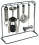 Hoffritz 7-Piece Stainless Steel Bar Tool Set with Rack