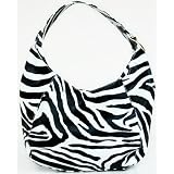 Large Black Zebra Print Lady Purse Purse