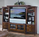 Prism Cherry 4 piece Entertainment Center Set - Encore Home Entertainment