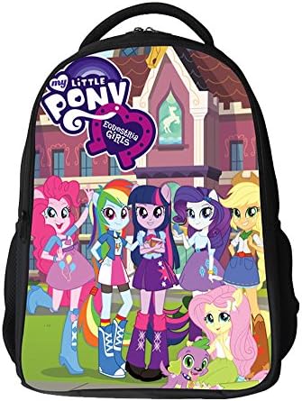 Nitrdi My Little Pony Backpacks for School Book Bags for Girls Green