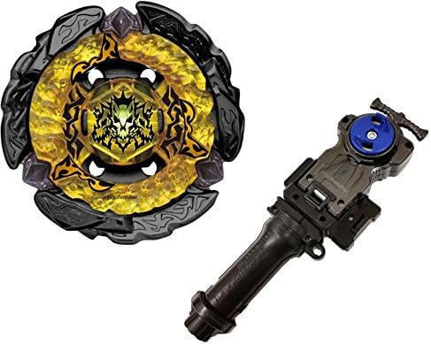 2 pieces Special Edition BLACK Hades / Hell Kerbecs Metal Masters Beyblade and Beyblade BeyLauncher L-R Power String Launcher + GRIP, Complete Set