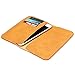 Dpark First Layer Cow Leather Protective Flip Wallet Case for Apple iPhone 8/7/6/6s 4.7” Can Put 2 Phones Together (4.7