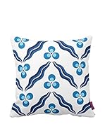 Bottega Tessile Cojín Con Relleno Extraíble (Blanco/Azul)