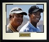 Jack Nicklaus and Tiger Woods Framed Photograph Collage Jack Nicklaus and Tiger Woods Framed Photograph Collage