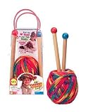 Alex Chunky Funky Scarf Kit Red