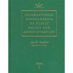 The International Encyclopedia of Public Policy and Administration