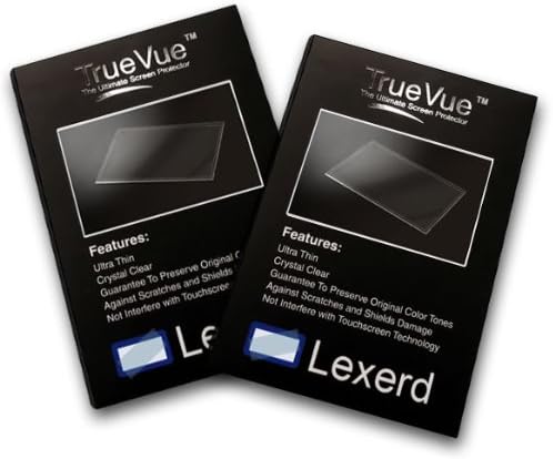 Lexerd - Raymarine C-120 TrueVue Crystal Clear FishFinder Radar Screen Protector (Dual Pack Bundle)