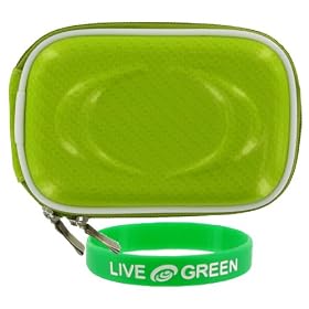 Hard Shell Carrying Case (Candy Green) for Kodak EasyShare M340 Digital Camera