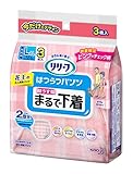 【お試しパック】リリーフ はつらつパンツ まるで下着 ピンク柄 Lサイズ 3枚入り