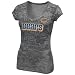 NFL Chicago Bears Pride Playing Short Sleeve Deep V-Neck Tri-Blnd Tee, Tri Gray Heather, Medium