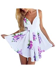 V-neck Pleated Summer Sleeveless Bandage Dress/Mini Dress 