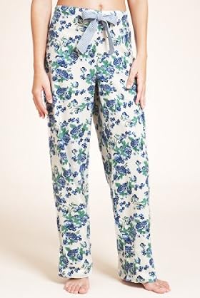 Pure Cotton Floral Print Pyjama Bottoms