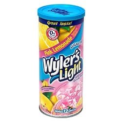 Wyler's Light Soft Drink Mix, Pink Lemonade, 3.13-Ounce Canister (Pack of 6)