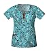 Cherokee Body Collection Stretch Poplin Top With Spandex Scrub Tops Women